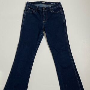 Wrangler Jeans Women’s 28 X 32 Mid Rise Bootcut Dark Wash Denim VTG Western Y2K